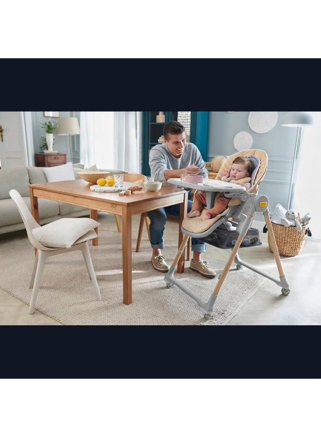 Kinderkraft Lastree Highchair - Wood - Image 2