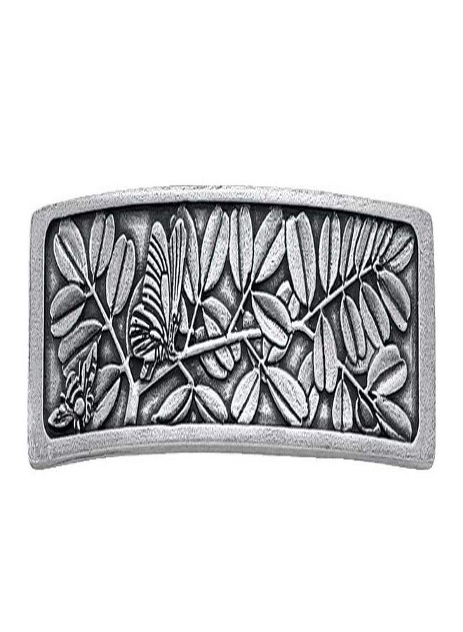 Danforth Butterfly and Bee Barrette (Classic) - Handcrafted Pewter Hair Barrettes For Women - - Any Hair Type - ¾” x 3 ¼” - Made In USA - Image 1