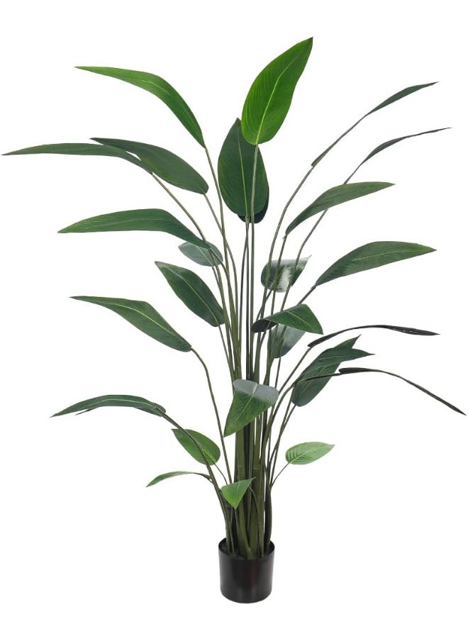 Yatai - YATAI DECOR Nearly Natural Artificial Banana Tree Houseplant Bird of Paradise Fake Plant with Plastic Pot for Home Garden Decoration Fake Tree Artificial Plants (170 Cm) - Image 1