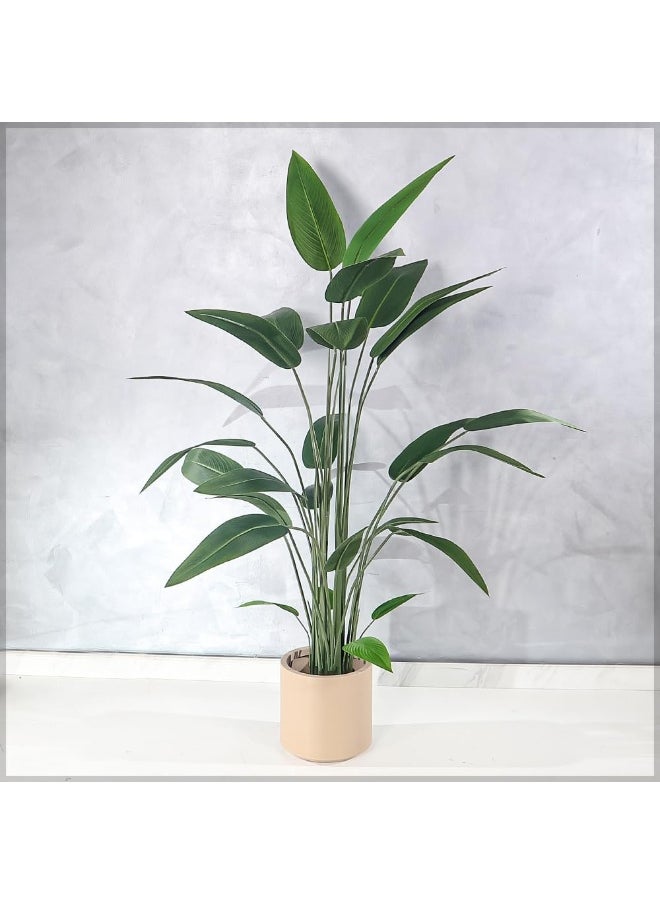 Yatai - YATAI DECOR Nearly Natural Artificial Banana Tree Houseplant Bird of Paradise Fake Plant with Plastic Pot for Home Garden Decoration Fake Tree Artificial Plants (170 Cm) - Image 1