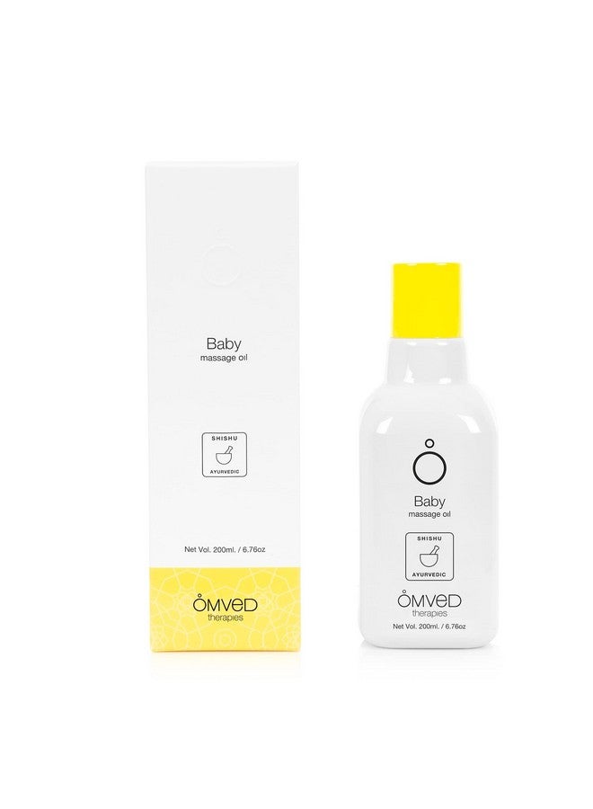 Omved Shishu Vegan Ayurvedic Baby Massage Oil With Ashwagandha Root, Manjistha, Vetiver, Coconut And Almond Oil 200 Ml - Image 2