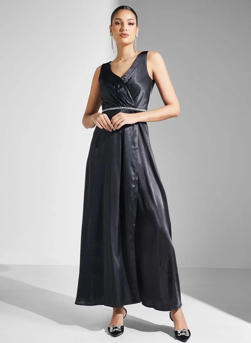 Ella Limited Edition Satin Slit Dress