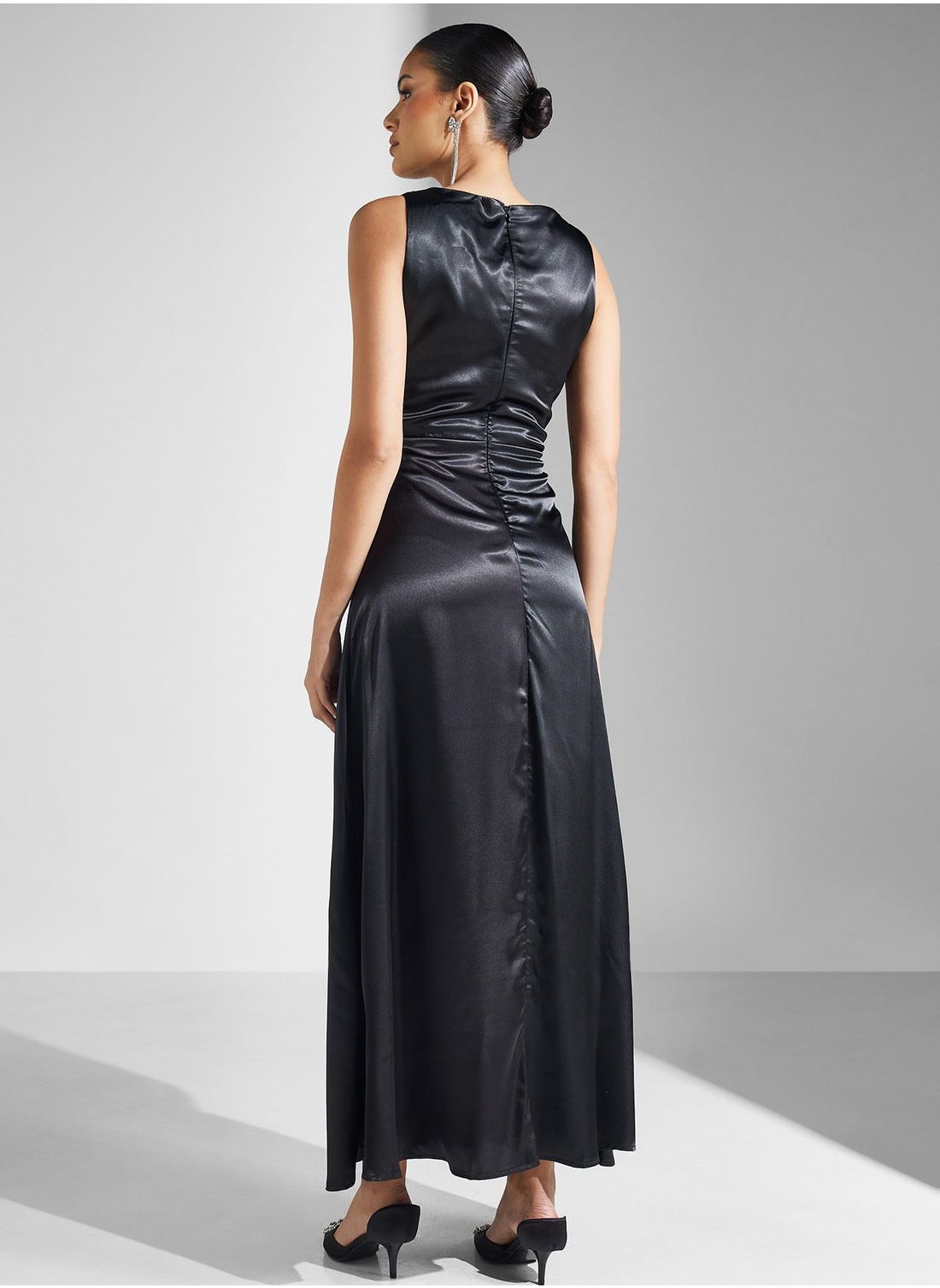 ELLA Satin Midi Dress for Women | Best Price UAE