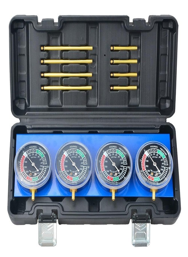 Prokomon Motorcycle Carburetor Synchronizer Tool Kit Fuel Vacuum Carb Sync Gauge Set with Rubber Hose - Image 1