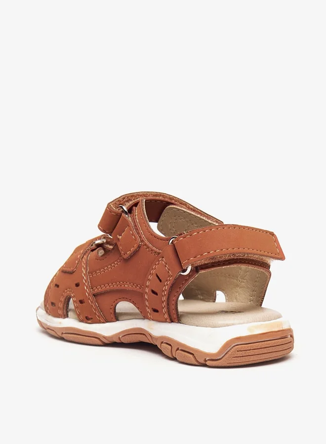 LBL by Shoexpress Boy's Stitch Detail Floaters With Hook And Loop Closure Ramadan Collection