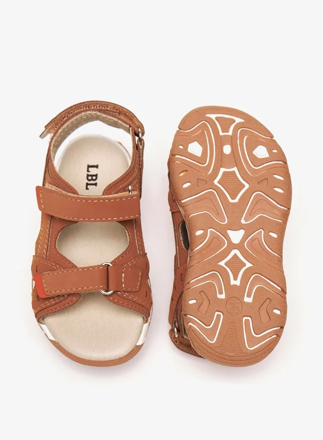 LBL by Shoexpress Boy's Stitch Detail Floaters With Hook And Loop Closure Ramadan Collection