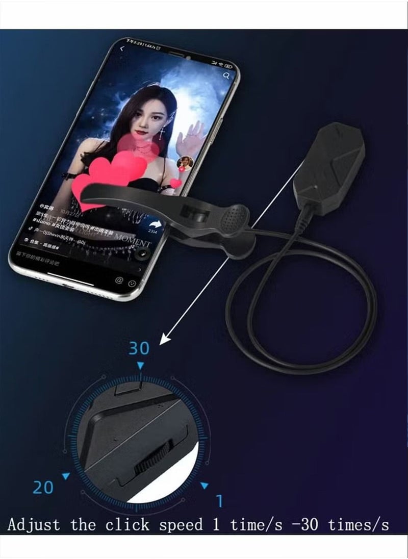 Auto Screen Clicker for Phone Auto Clicker Click Tool Device Speed Adjustable Automatic Simulated Finger Clicking Device for Gaming/Shopping/Live Broadcasts/Reward Tasks