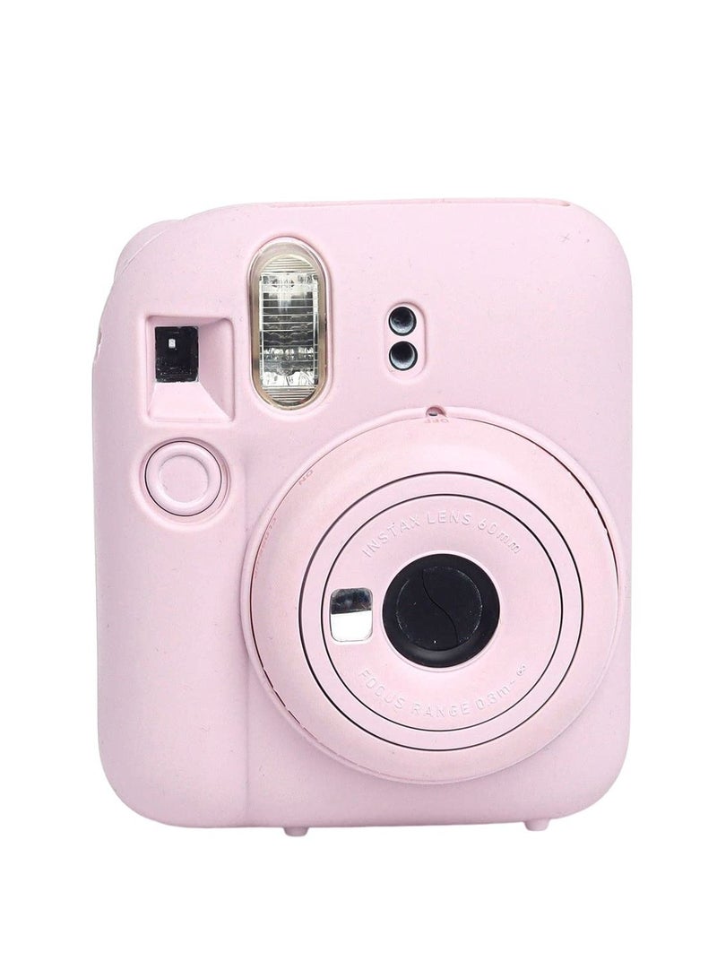 Silicone Case for Fujifilm Instax Mini 12 Protective Case Cover (Pink)  - Image 1
