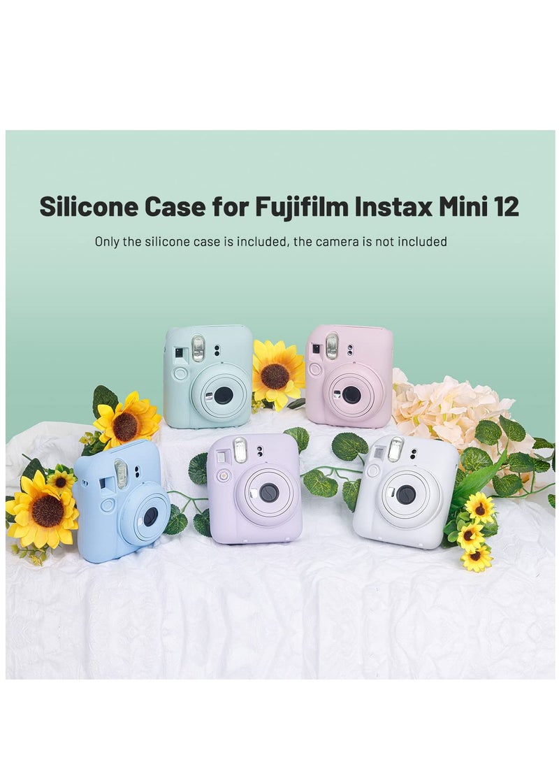 Silicone Case for Fujifilm Instax Mini 12 Protective Case Cover (Pink)  - Image 4