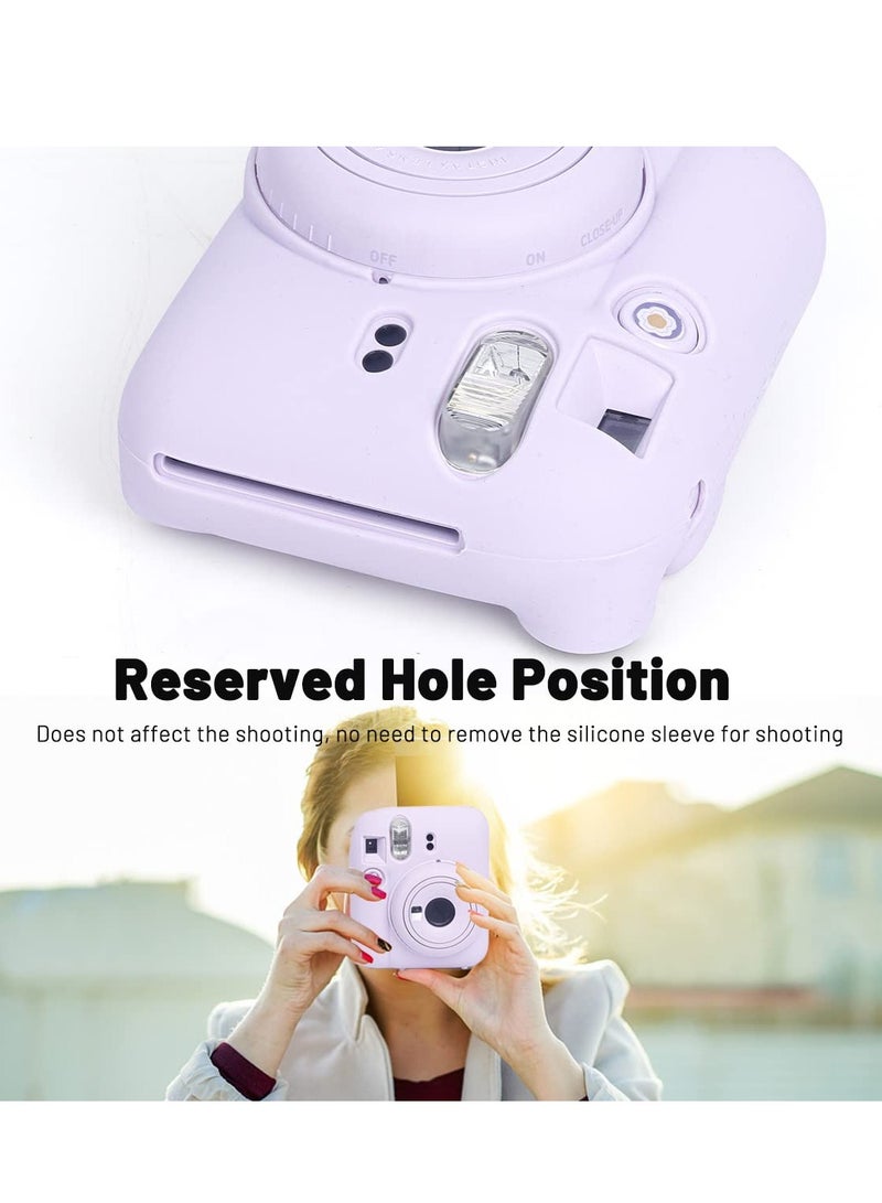 Silicone Case for Fujifilm Instax Mini 12 Protective Case Cover (Pink)  - Image 5