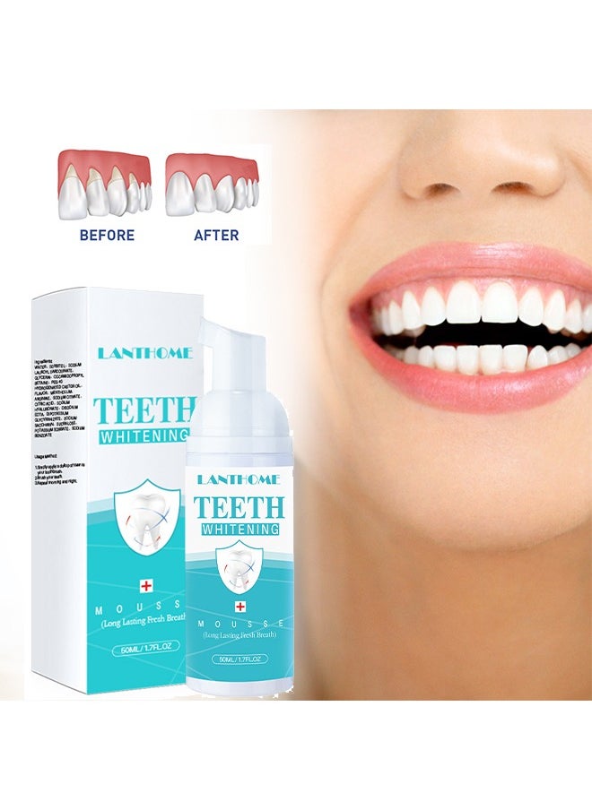 Lanthome Teeth Whitening Mousse-Stain Remover, Teeth Whitening Booster (50ml)  - Image 1