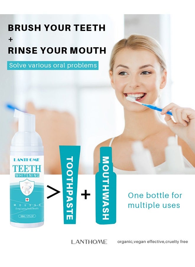Lanthome Teeth Whitening Mousse-Stain Remover, Teeth Whitening Booster (50ml)  - Image 3