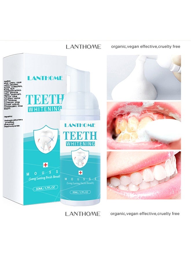 Lanthome Teeth Whitening Mousse-Stain Remover, Teeth Whitening Booster (50ml)  - Image 2