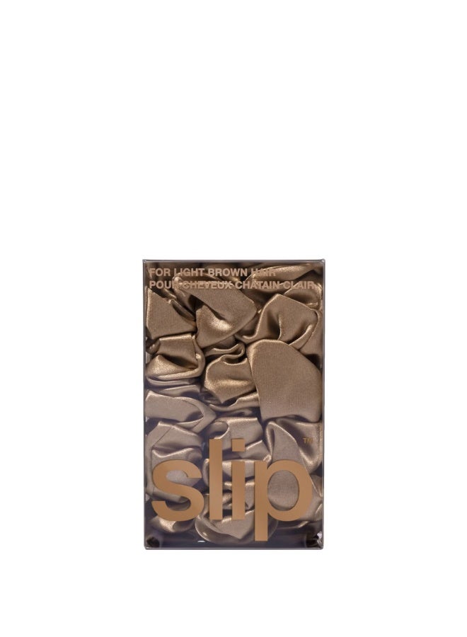سليب مجموعة ربطات الشعر المتنوعة من Slip Pure Silk Back To Basics - بني فاتح - Image 3