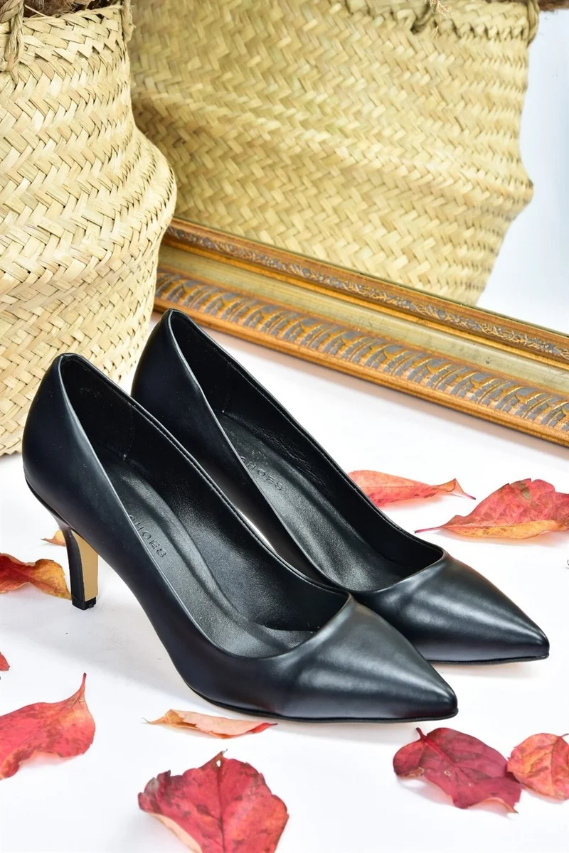 Fox Shoes Black Thin Heels Women's Stileto L253970009