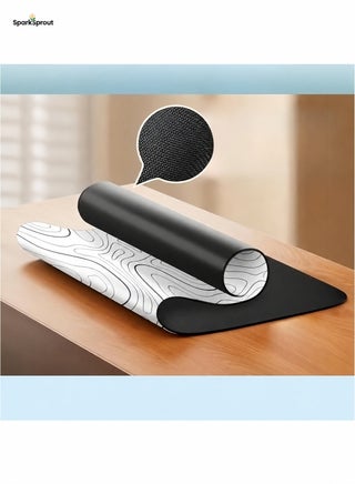 لوحة ماوس للألعاب للابتوب، لوحة ماوس كبيرة للألعاب، حصيرة مكتب كبيرة للكمبيوتر ولوحة المفاتيح، قاعدة مطاطية سميكة غير قابلة للانزلاق، سجادة طاولة بتصميم حواف مناسب للماوس ولوحة المفاتيح، مثالية للألعاب والاستخدام المنزلي والعمل المكتبي، المقاس: 80 سم × 30 سم. - view 3