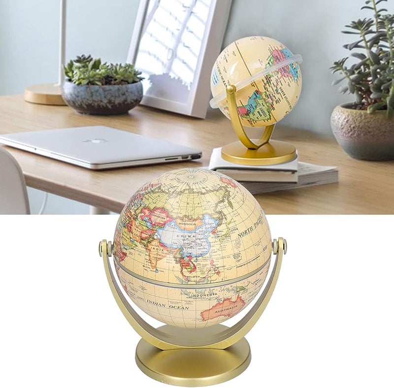 نسخة إنجليزية سطح المكتب تدوير الكرة الأرضية ديكور منزلي حديث طباعة نص واضح - Image 5
