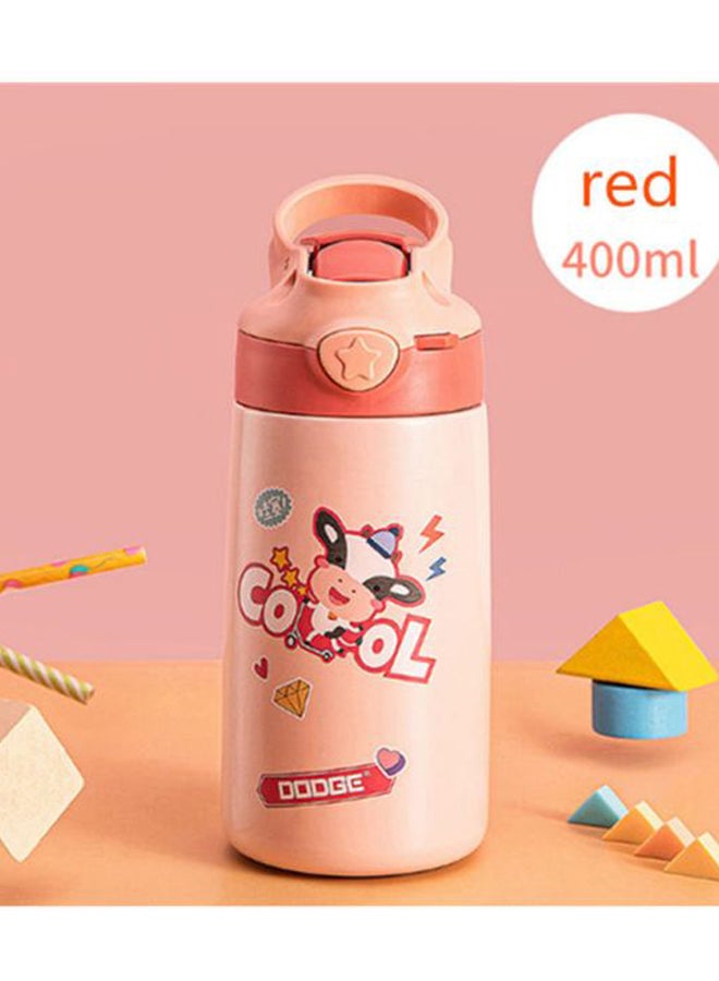Beauenty Kindergarten Portable Straw Bottle Pink/Red - Image 3