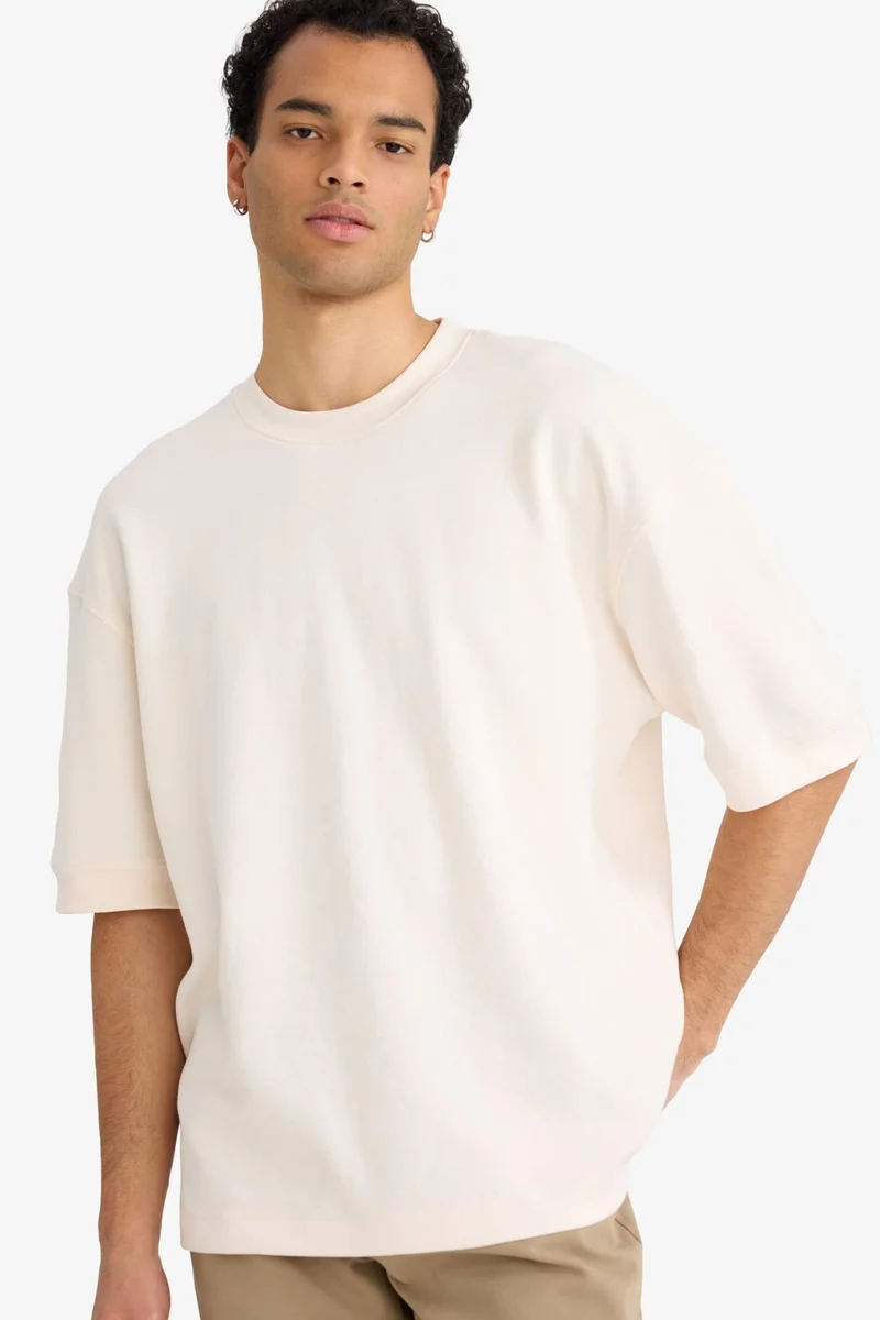 Defacto Loose Fit Crew Neck Short Sleeve T-Shirt