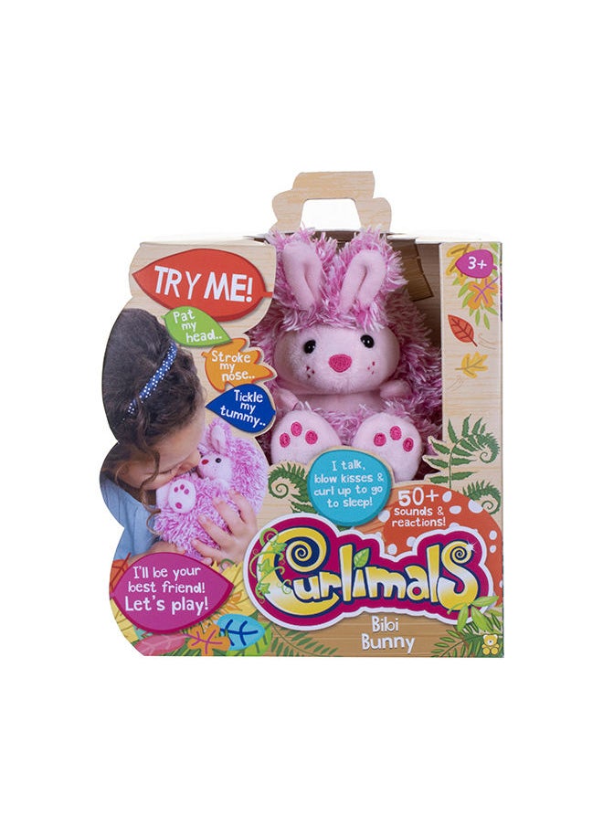GOLDEN BEAR - Curlimals Interactive Plush Soft Toy for Kids - Bibi the Bunny - Image 1