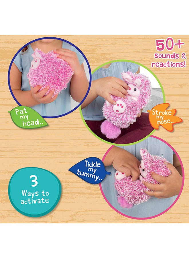 GOLDEN BEAR - Curlimals Interactive Plush Soft Toy for Kids - Bibi the Bunny - Image 1