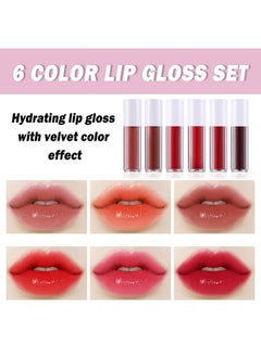 6 Colors Lip Stain Tint Set Tinta Para Labios Korean Lip Tint Lip Stain Long Lasting Waterproof Moisturizing Glossy Lip Gloss Liquid Lipstick Kit Professional Lip Tint Stain Lip Makeup Gift - pzsku/Z47E2BA3B9DBA83D37FC6Z/45/_/1694503905/738acd63-8879-4e58-a390-e32ea09ec071