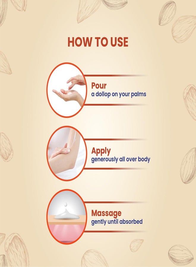 Yuthika Almond Nourish Body Lotion 100ml (Pack of 2) | Hydrating Moisturizer for Dry Skin | Non-Sticky & Non-Irritating Formula | 24H Moisture Care for Men & Women - Image 5
