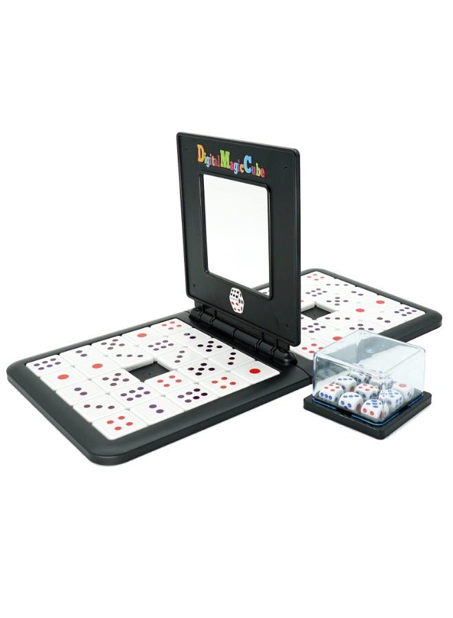 SOLARAE Shake Slide Block Game Shape Matching Intelligence Board Game for Family Game Nights Race, Fast-Paced Brain Teaser Travel for Kids and Adults, Shape Matching Head to Head Super Slide Puzzle Game - Image 1