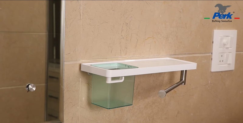 PERK P E R K Multi Function Storage Rack ABSSS304 in New Concept Multi Purpose Series PERK Bathroom Accessories  - Image 3