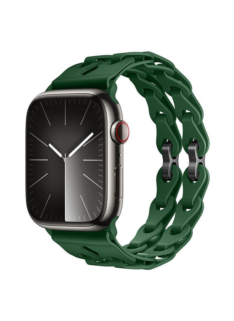 Y&D For Apple 38/40/41mm Fashion Hollow Silicone Bracelet Strap  - Image 3