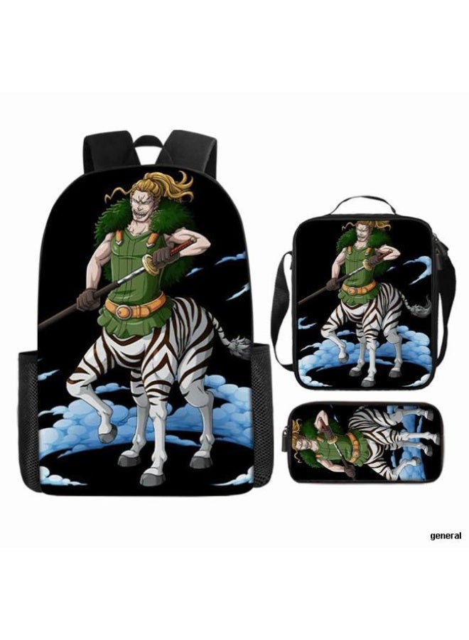 عام أحدث نموذج عالمي من الكرتون طباعة ثلاثة قطعة حقيبة مجموعة ( الطلاب ، الأطفال ، الأصدقاء ، نزهة ، تسلق الجبال ، الخ . ) - Image 1