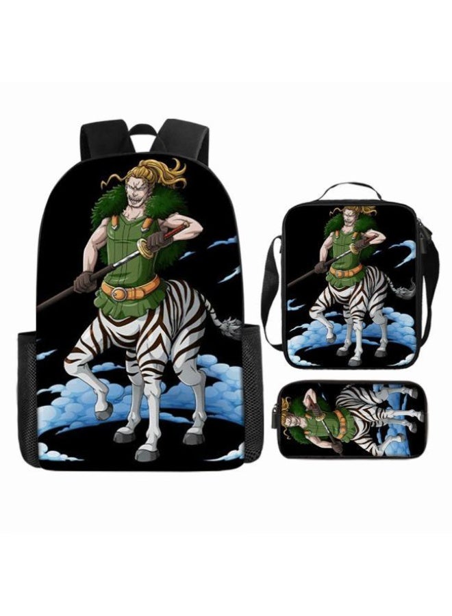 عام أحدث نموذج عالمي من الكرتون طباعة ثلاثة قطعة حقيبة مجموعة ( الطلاب ، الأطفال ، الأصدقاء ، نزهة ، تسلق الجبال ، الخ . ) - Image 5