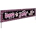 Helewilk Happy Sweet 16 Large Banner Backdrop 16 and Fabulous Happy 16th Birthday Party Outdoor Sign Cheers to 16 Years Birthday Party Decorations Supplies - Image 3