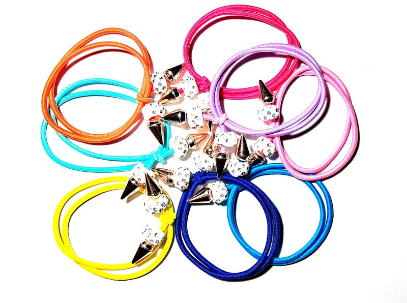 Drishti® Stylist Hair Rubber For Girls-Women Pack of 24 (Random Assorted Colour) - Image 5