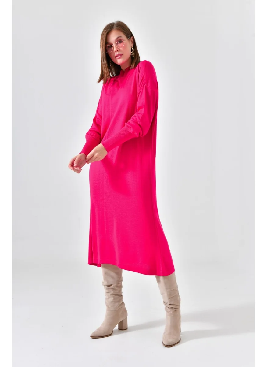 Garmi Women's Plain Basic Tunic Fuchsia