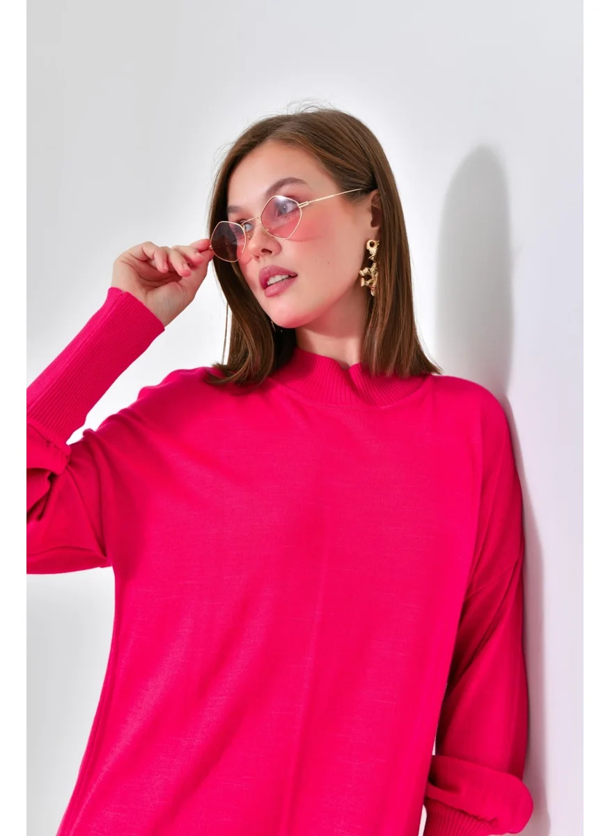 Garmi Women's Plain Basic Tunic Fuchsia