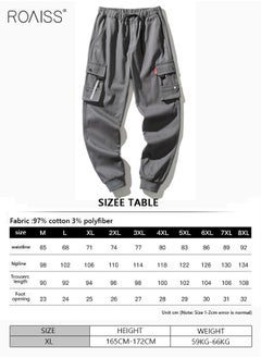 Men's Cargo Pants Casual Pants Loose Fit Ankle-Tied with Elastic Drawstring Suitable for Various Body Types Casual and Trendy - pzsku/Z47E340C2C6B1938ABEEEZ/45/_/1680770570/39209684-33fe-4fbe-b36a-4971ccfed07c