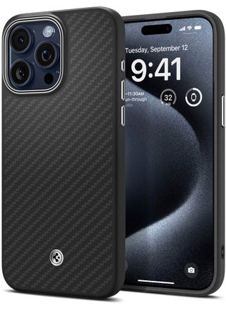Enzo Aramid Fiber MagFit for iPhone 15 Pro Max Case Cover with MagSafe - Matte Black - pzsku/Z47E35DDEB6BEE91C1129Z/45/_/1696410088/405bf90e-9467-4aef-94d3-1c77e237e4ae