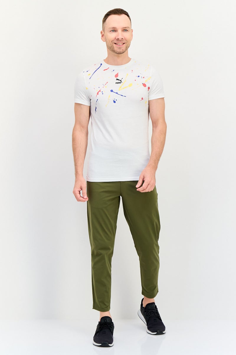 PUMA Men Slim Fit Short Sleeve Outdoor T-Shirt, White - Image 3