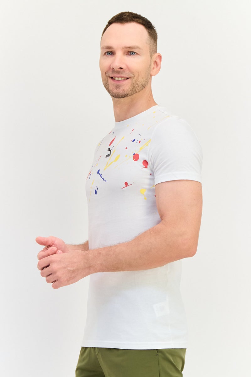 PUMA Men Slim Fit Short Sleeve Outdoor T-Shirt, White - Image 4