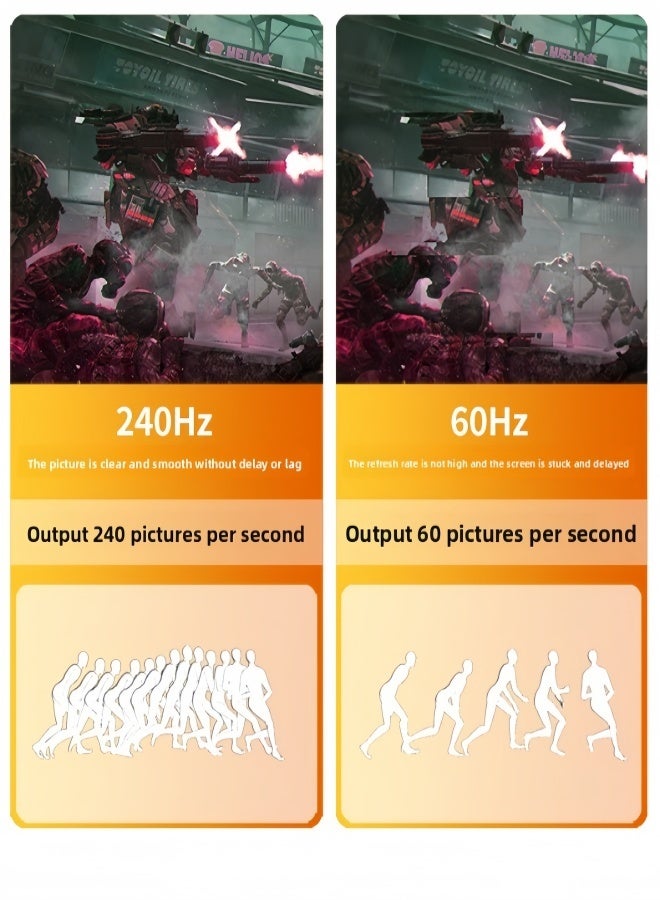 الصفحة الرئيسية كابل DisplayPort 16K، بطول 3 أمتار، إصدار DP 2.1 مع معدل نقل 77.4 جيجابت في الثانية، يدعم 8K@120Hz/4K@240Hz. كابل مضفر من النايلون، متوافق مع شاشات الألعاب وبطاقات الرسومات المتطورة وأجهزة الكمبيوتر المكتبية والمحمولة. - Image 5