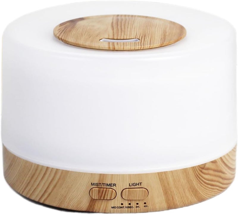 سكاي تاتش جهاز توزيع الزيوت العطرية SKY-TOUCH Essential Oil Diffuser سعة 500 مل، نسخة محسنة من أجهزة العلاج بالعطور، يعمل كمرطب هواء برذاذ بارد مع وظيفة إيقاف تلقائي، خالي من مادة BPA، مناسب للاستخدام في المنزل، غرفة النوم، المكتب، اللون أصفر، رقم المنتج: 00110 - Image 1