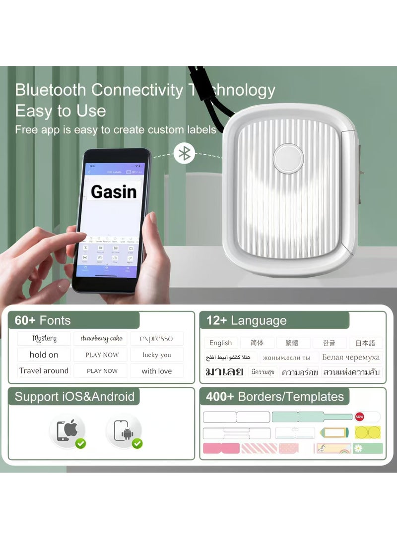 L12 Smart Bluetooth Thermal Label Printer – Wireless Handheld Mini Sticker Maker for Home  Office, 203dpi, 1200mAh - Image 3
