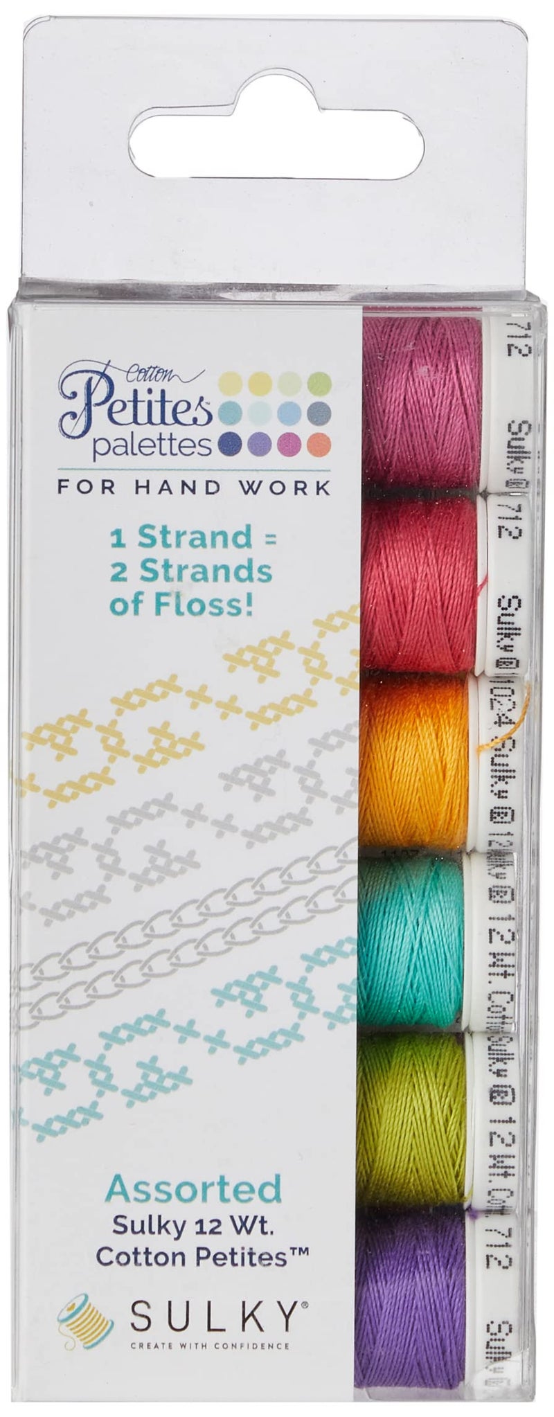 SULKY OF AMERICA Bright Colors Assortment Sulky Sampler 12wt Cotton Petites 6/Pkg - Image 5