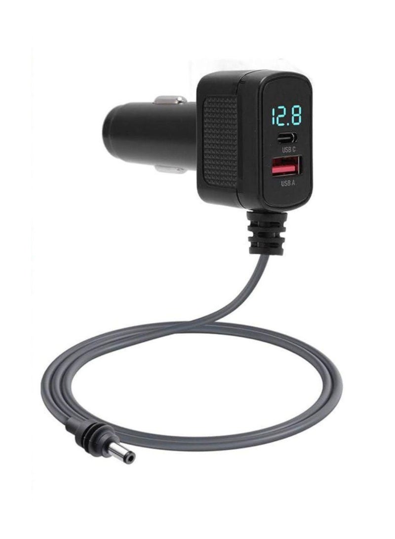 Terabyte Starlink Mini DC Plug Car Charger / Dual-Port Fast Charging / 3m Cable / Integrated Safety Features / Universal Compatibility - Grey - Image 2