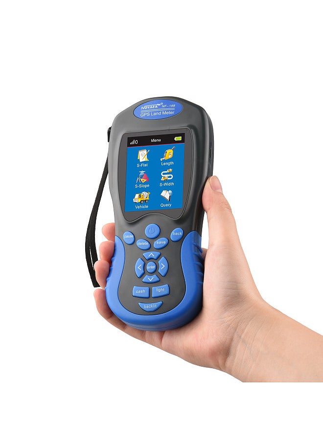 NOYAFA - NF-188 GPS Land Meter Handheld Digital LCD Farmland Area Length Measuring Device, Automatic Manual Mode Outdoor Greenland Surveying Measurement Tool - Image 1