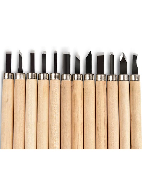 HOUSE HATCH Professional Wood Carving Chisel Set Carbon Steel Wood Carving Tools Woodworking Chisels Wood Chisel Kits Power Grip Carving Tools Great for Carving Woodworking Beginners Kids