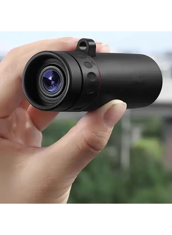 Black 8x25 Compact Monocular Telescope For Bird Watching Hiking Swimming - Image 3