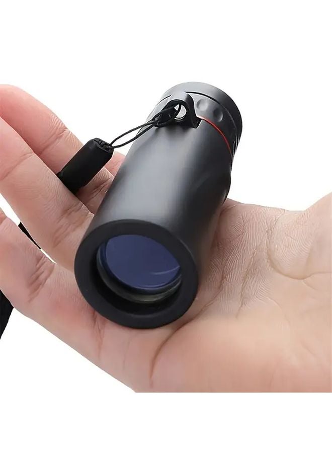Black 8x25 Compact Monocular Telescope For Bird Watching Hiking Swimming - Image 1