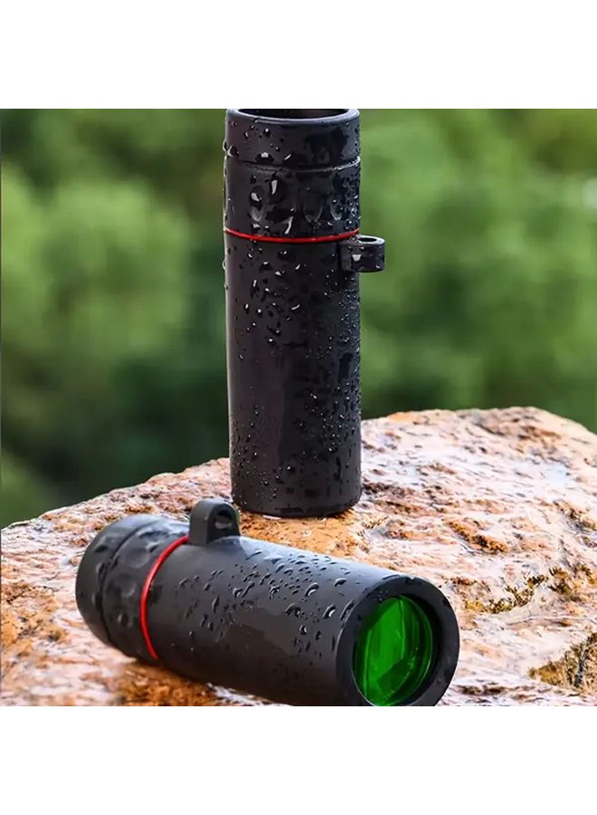 Black 8x25 Compact Monocular Telescope For Bird Watching Hiking Swimming - Image 2
